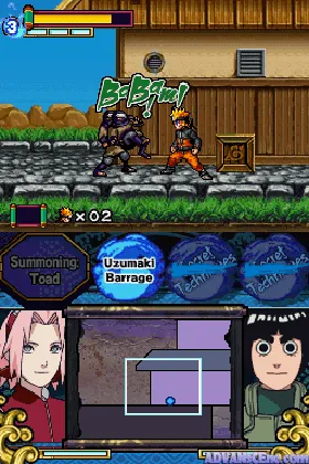 Naruto Shippuden - Ninja Council 4 (USA) (En,Fr,Es) screen shot game playing